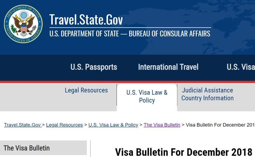 December 2018 Visa Bulletin