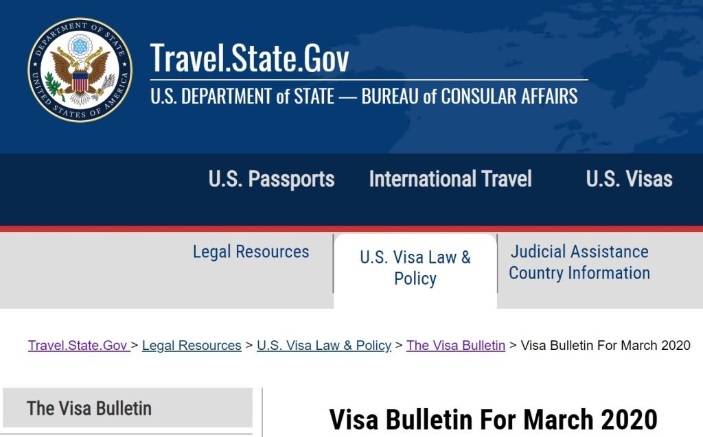 March 2020 Visa Bulletin